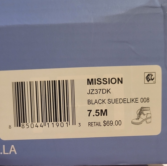 Jellypop Mission Black Boots, size 7.5 - Picture 10 of 11